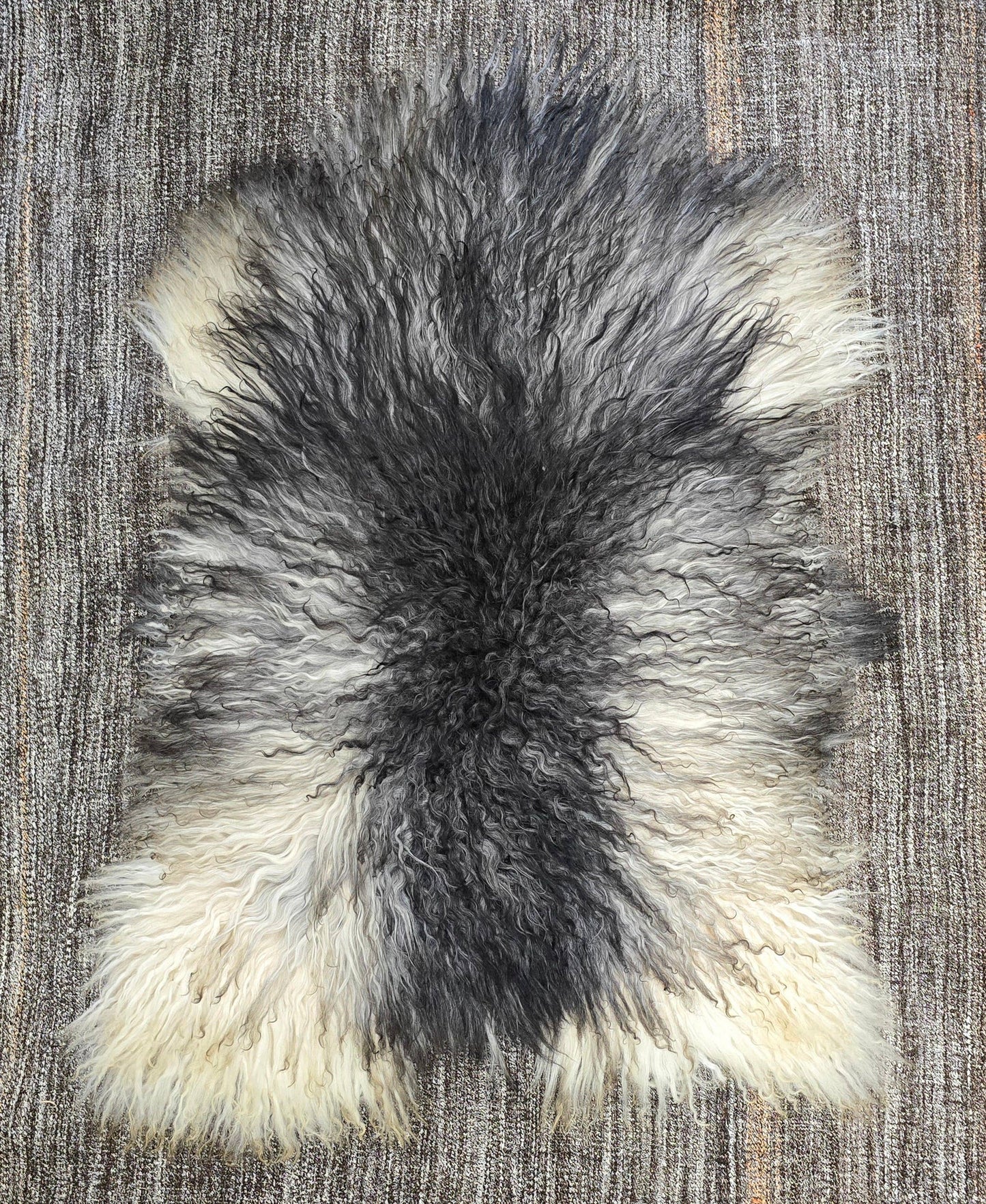 Natural Grey Icelandic Curly Sheepskin