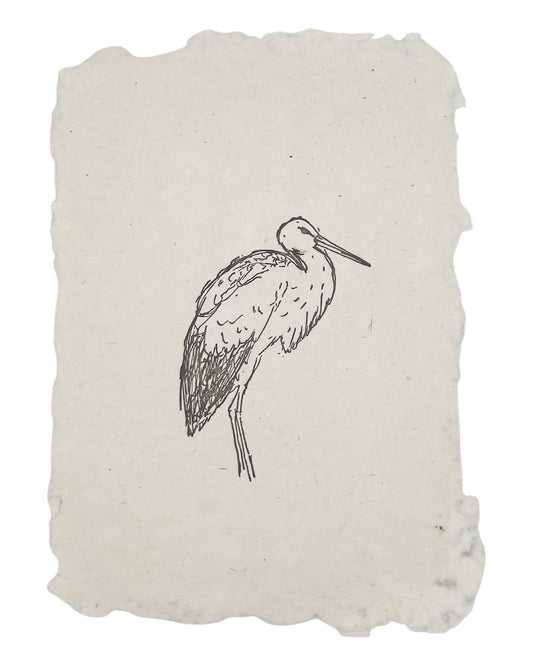 Heron art print