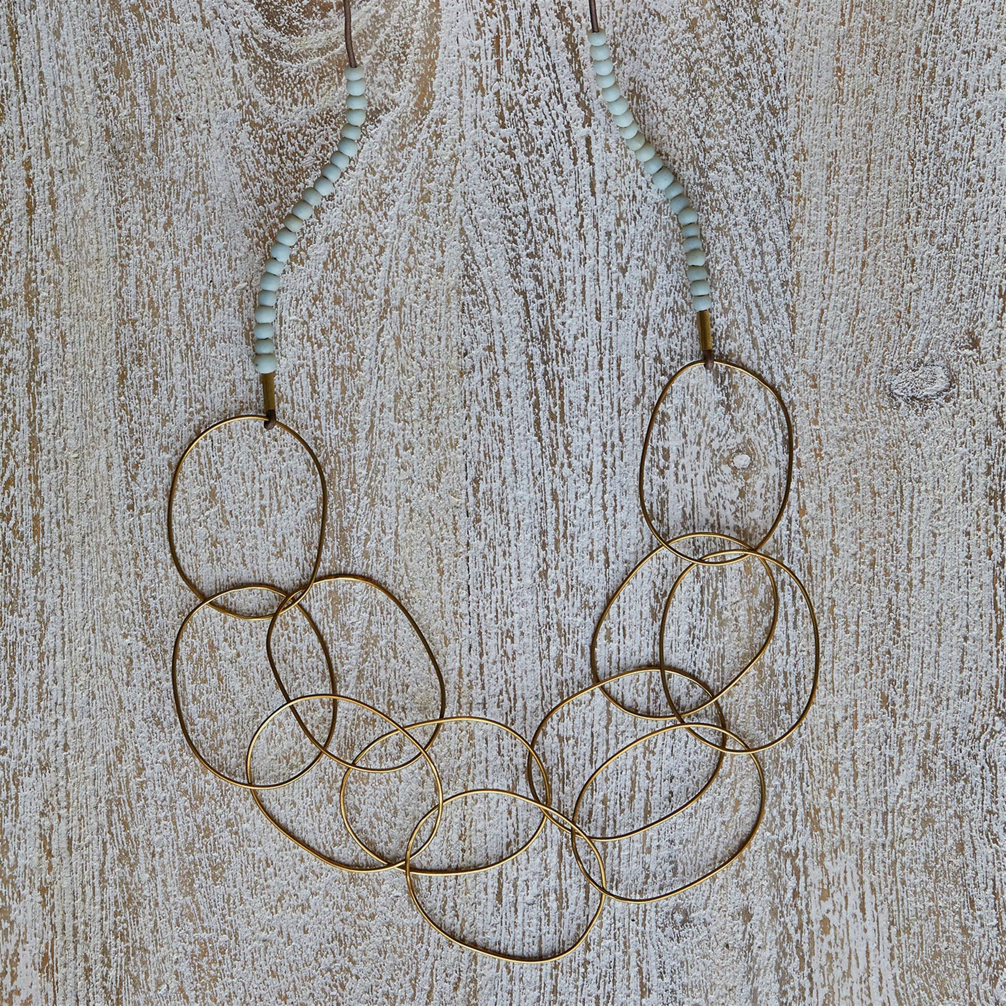 Lombok Organic Link Necklace - Aqua