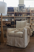 Lilah Slipcovered Swivel Glider Chair