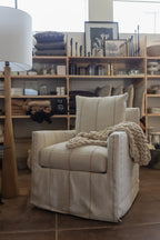 Lilah Slipcovered Swivel Glider Chair