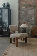 Shearling Leather Cassius Chair