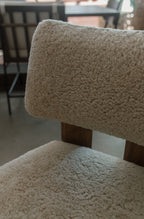 Shearling Leather Cassius Chair