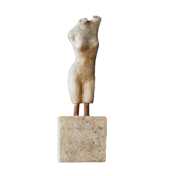 Carved Marble Lady Torso