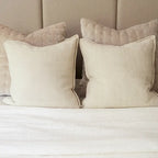 Burbank White Linen Pillow