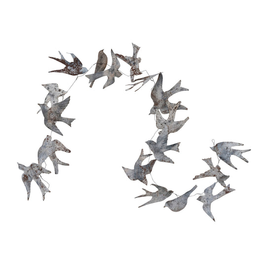 Metal Wired Garland w/ Birds