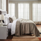 Rhodes Coverlet, Pewter