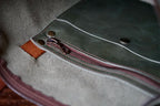 Overland Green Leather - Antique Brass Hardware