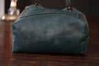 Overland with Ranch Brand Green Leather - Antique Brass Hardware