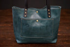 Overland with Ranch Brand Green Leather - Antique Brass Hardware