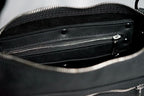 Pinnacle Crossbody Ranch Brand Black Leather - Nickel Hardware (C)