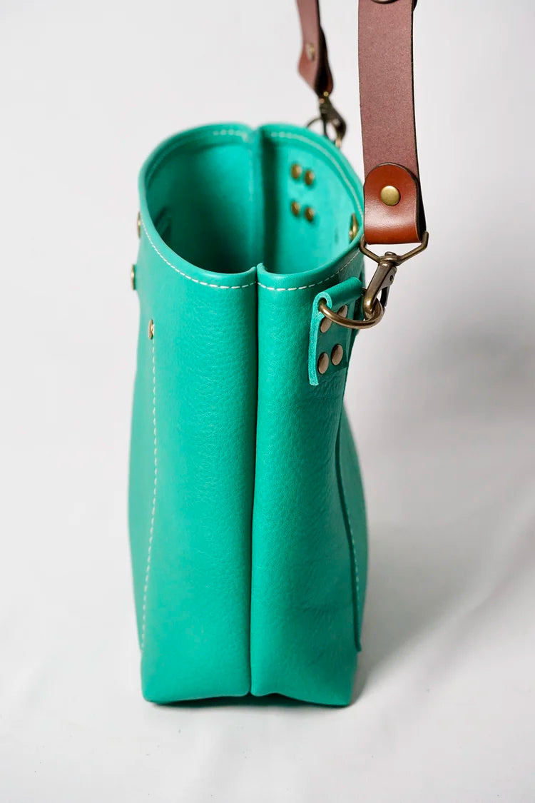 The Wolfpack Series 13 - Green Leather, Antique Brass Hardware