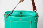 The Wolfpack Series 13 - Green Leather, Antique Brass Hardware