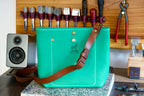 The Wolfpack Series 13 - Green Leather, Antique Brass Hardware