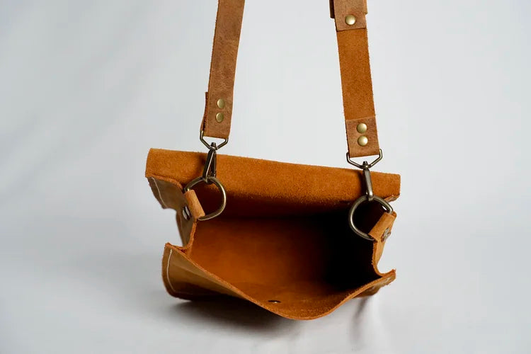 The Wolfpack Series Mail Bag - Crazy Horse Leather, Antique Brass Hardware