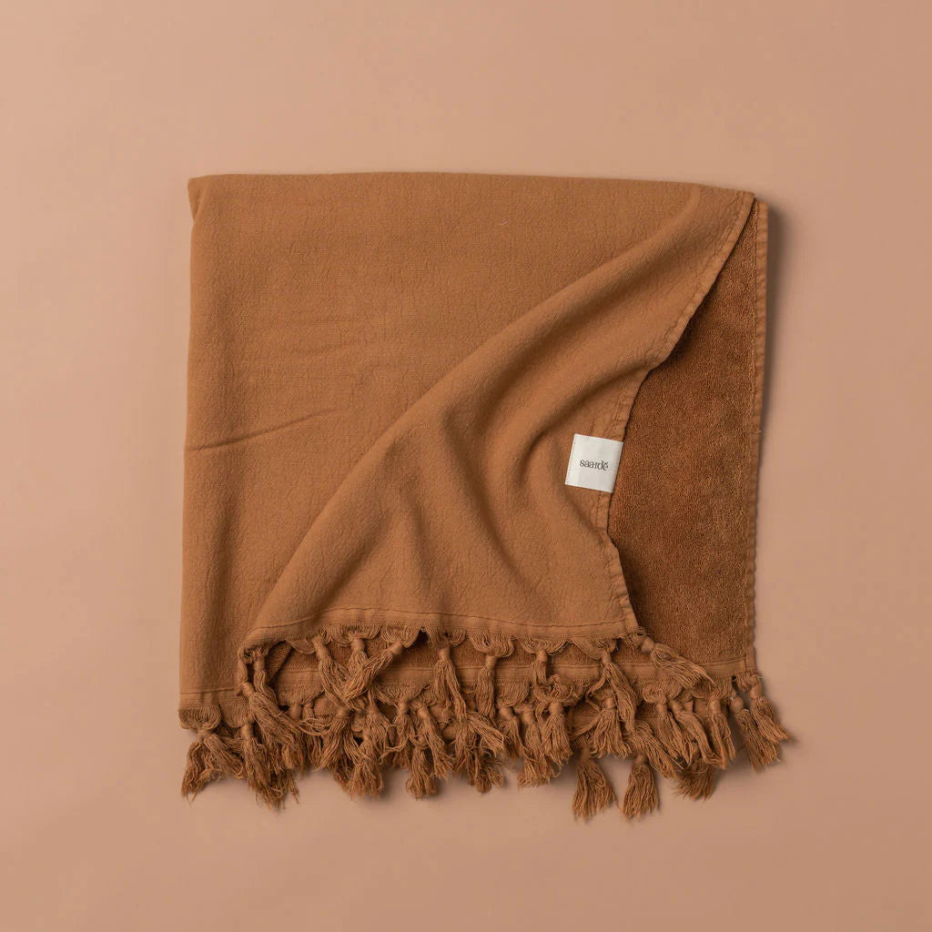 Vintage Wash Hand Towel | Terracotta