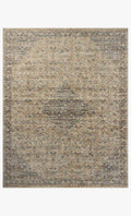 Heritage Sage / Navy 2'-5" x 8' Runner
