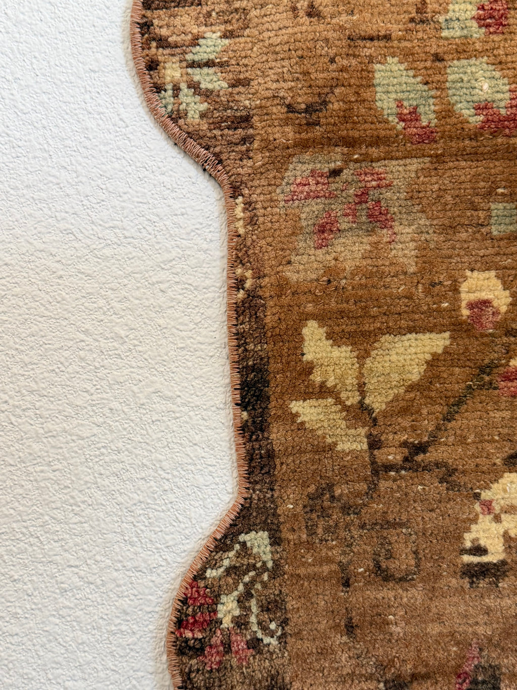 One-of-a-Kind Vintage Turkish Pet Bowl Rug