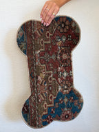 One-of-a-Kind Vintage Turkish Pet Bowl Rug