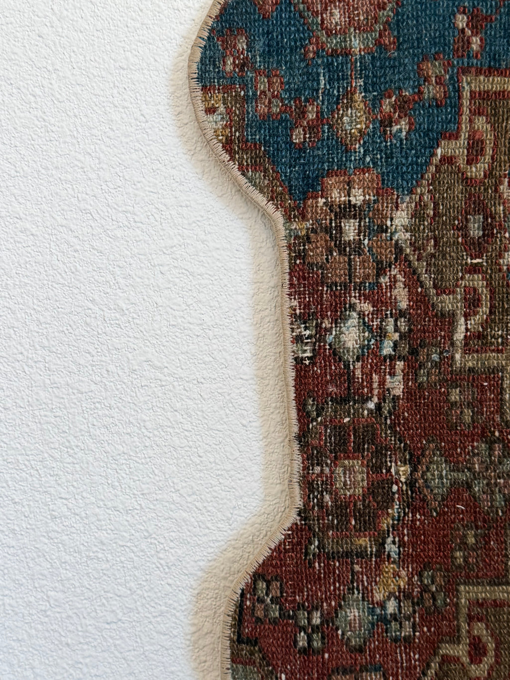 One-of-a-Kind Vintage Turkish Pet Bowl Rug