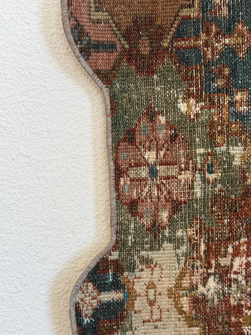 One-of-a-Kind Vintage Turkish Pet Bowl Rug