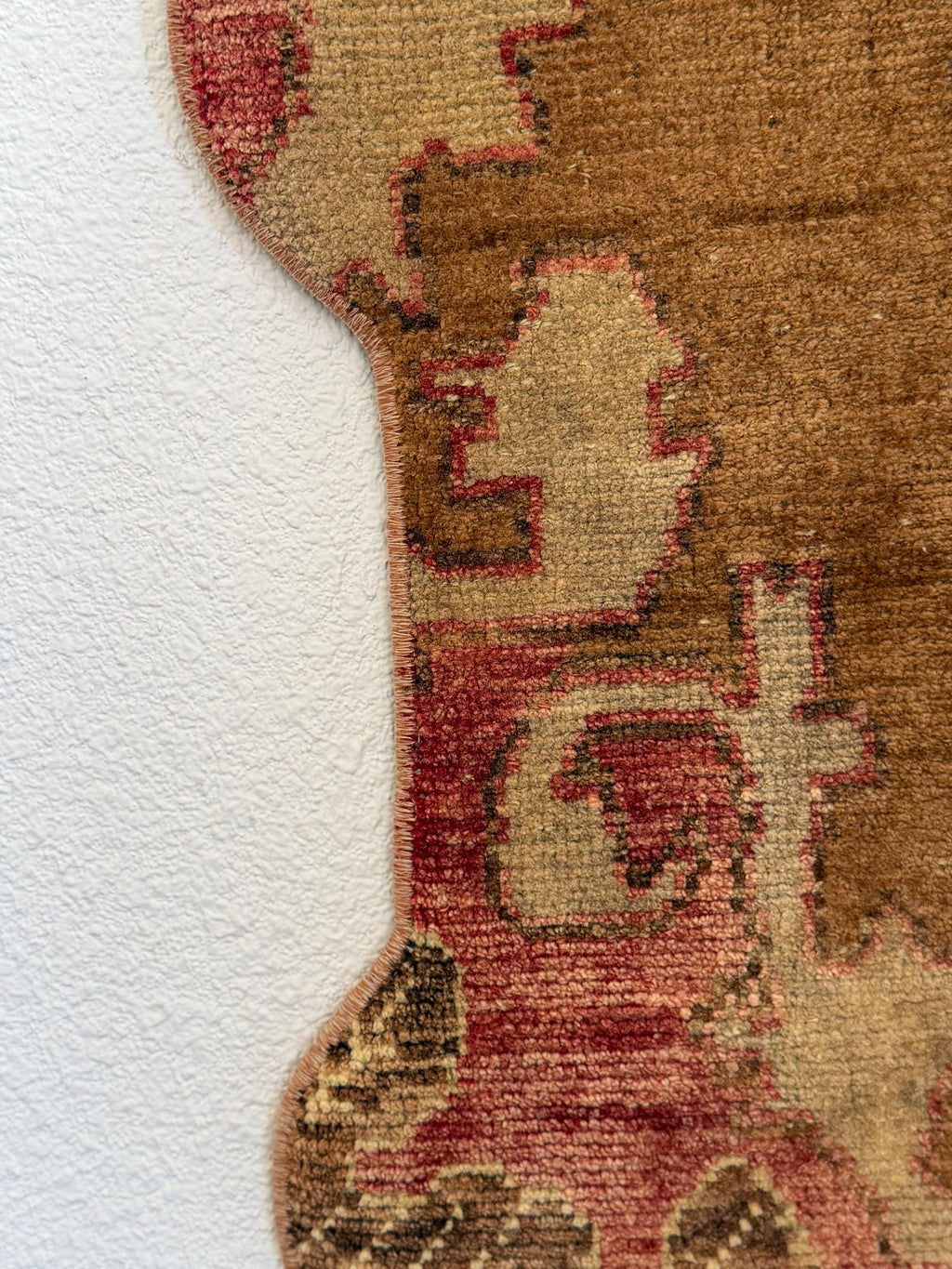 One-of-a-Kind Vintage Turkish Pet Bowl Rug