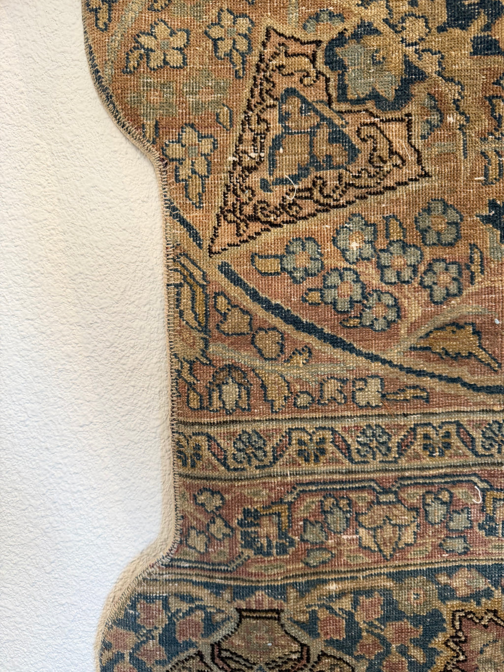 One-of-a-Kind Vintage Turkish Pet Bowl Rug