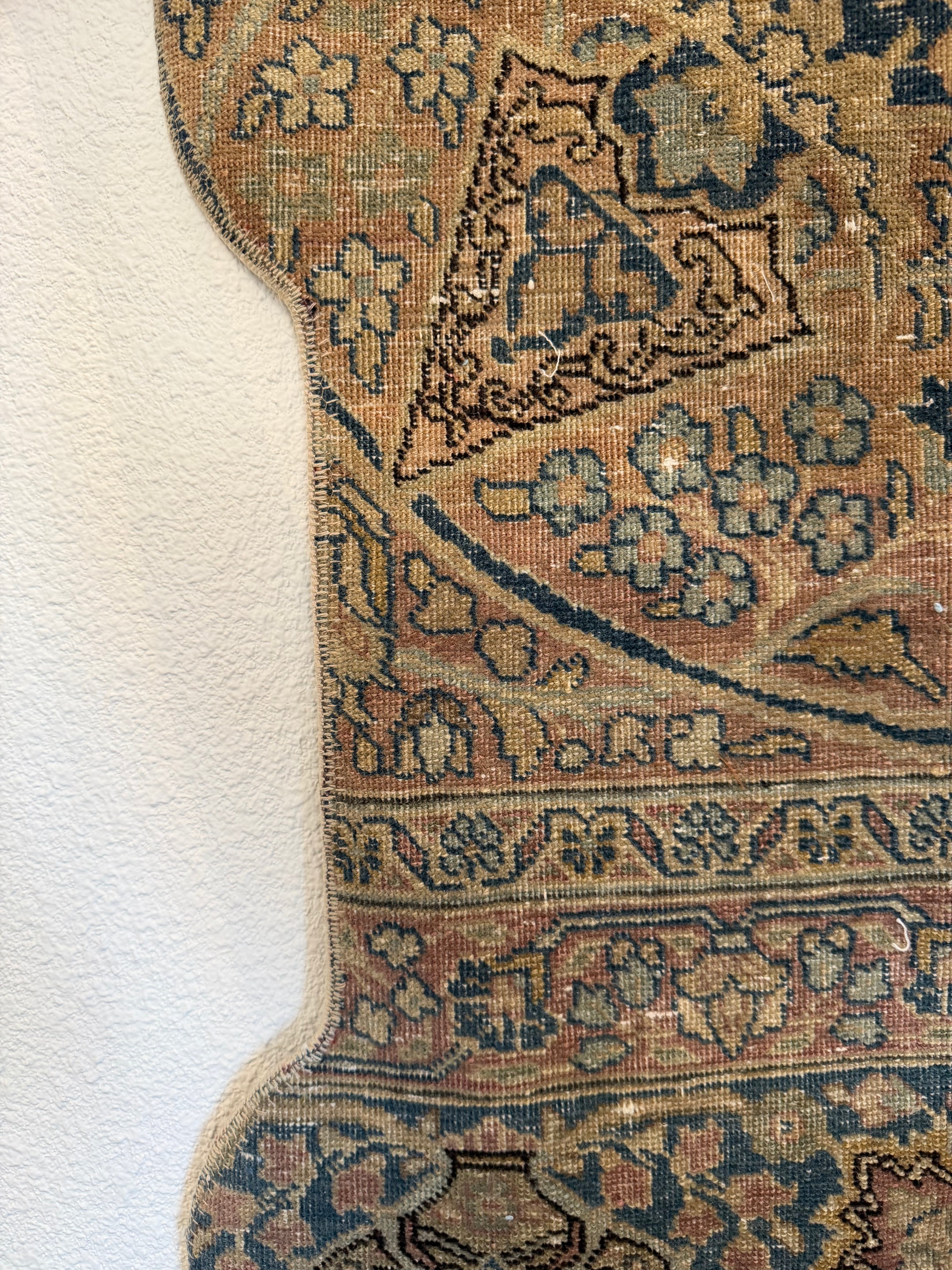 One-of-a-Kind Vintage Turkish Pet Bowl Rug