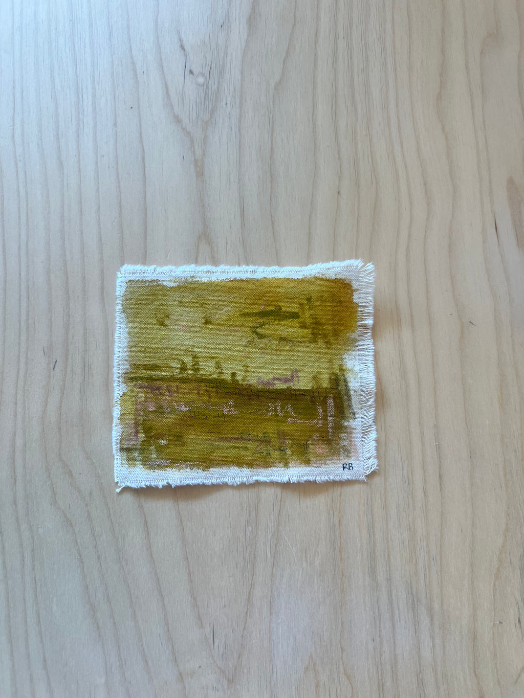 Original Color Studies on Raw Canvas by Rachel Barbera