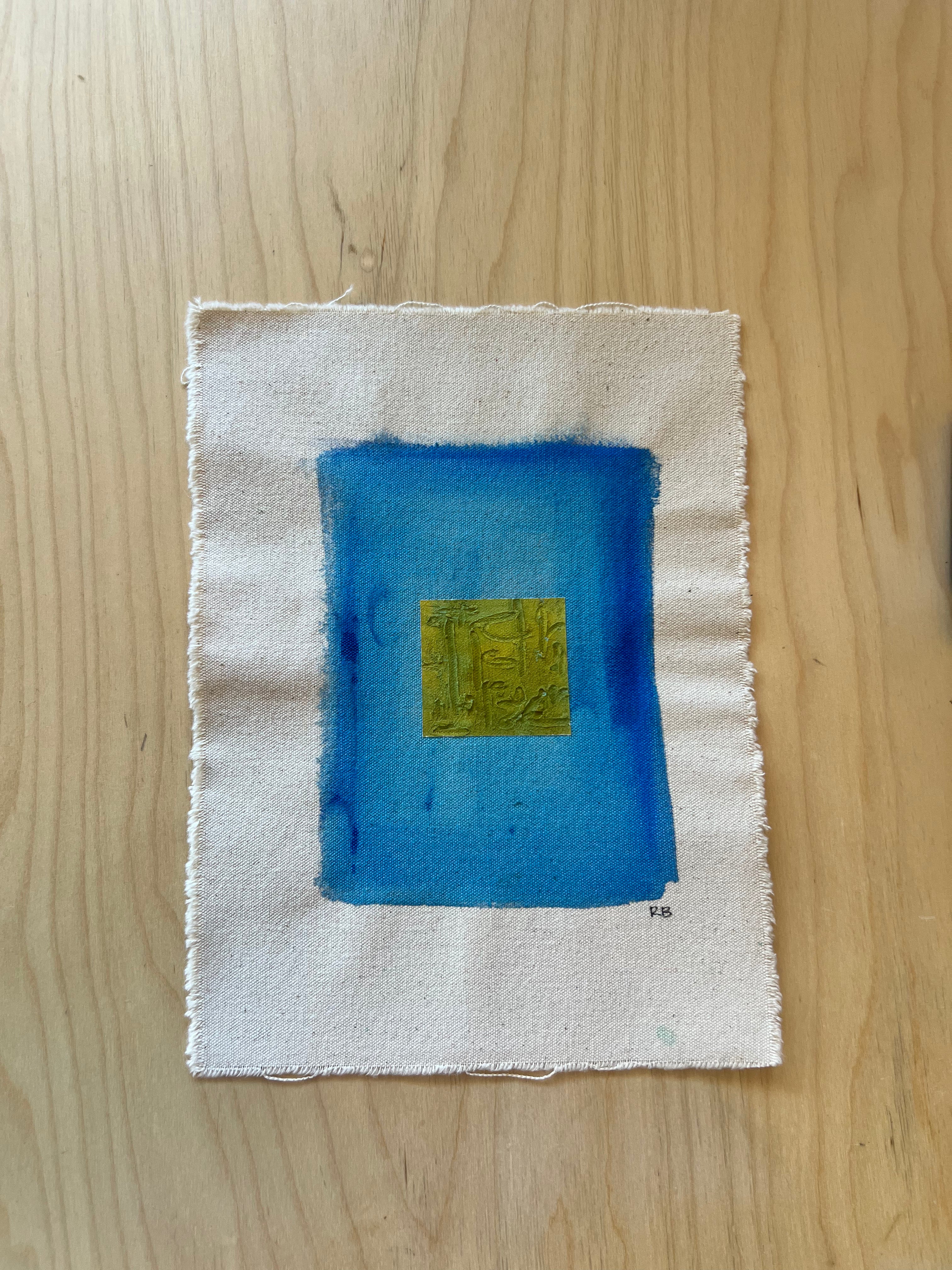 Original Color Studies on Raw Canvas by Rachel Barbera