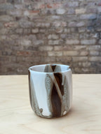 AM Large Urban Tumbler in Brown & White Stripe
