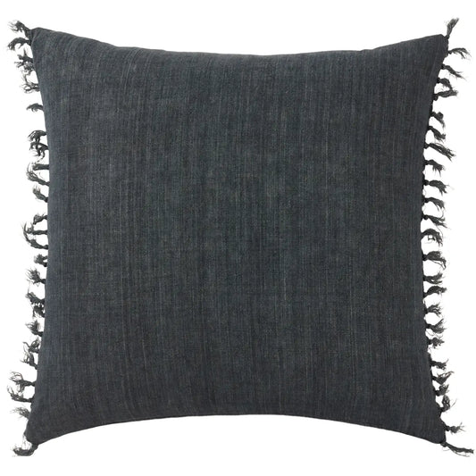 Jemina Linen Pillow - Black