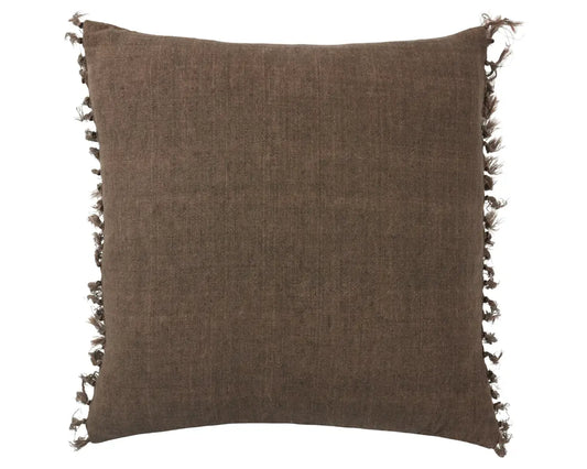 Jemina Linen Pillow - Brown