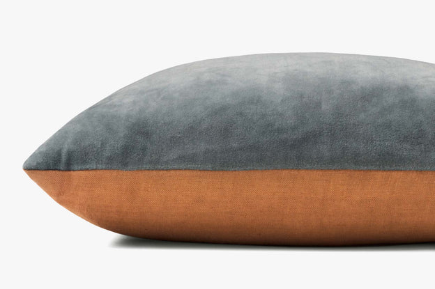 Denim / Tan Lumbar Pillow