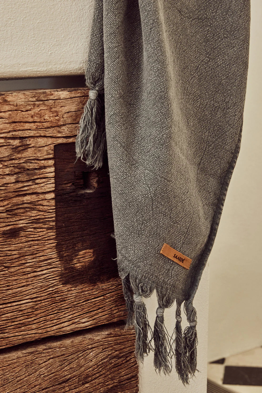 Vintage Wash Hand Towel | Charcoal