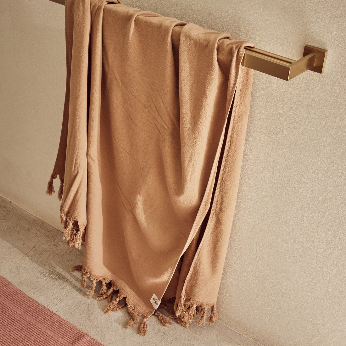 Vintage Wash Bath Sheet | Nutmeg