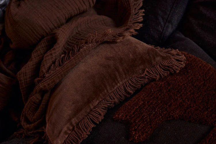 Cotton Throw | Chocolate