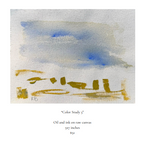 Original Color Studies on Raw Canvas by Rachel Barbera