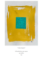 Original Color Studies on Raw Canvas by Rachel Barbera