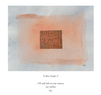 Original Color Studies on Raw Canvas by Rachel Barbera