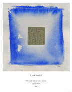 Original Color Studies on Raw Canvas by Rachel Barbera