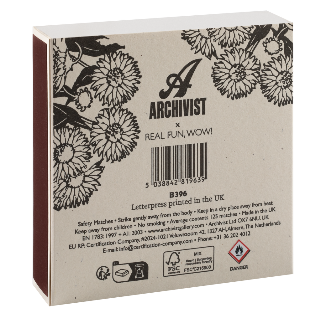 Sunflower Fields | Square - Safety Matches