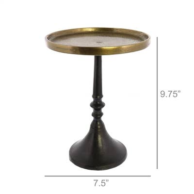 Reese Pedestal - Med - Brass & Bronze