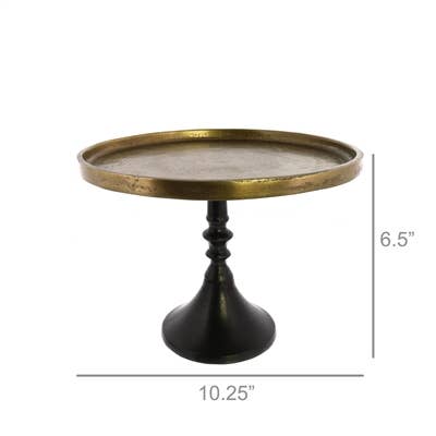 Reese Pedestal - Lrg - Brass & Bronze