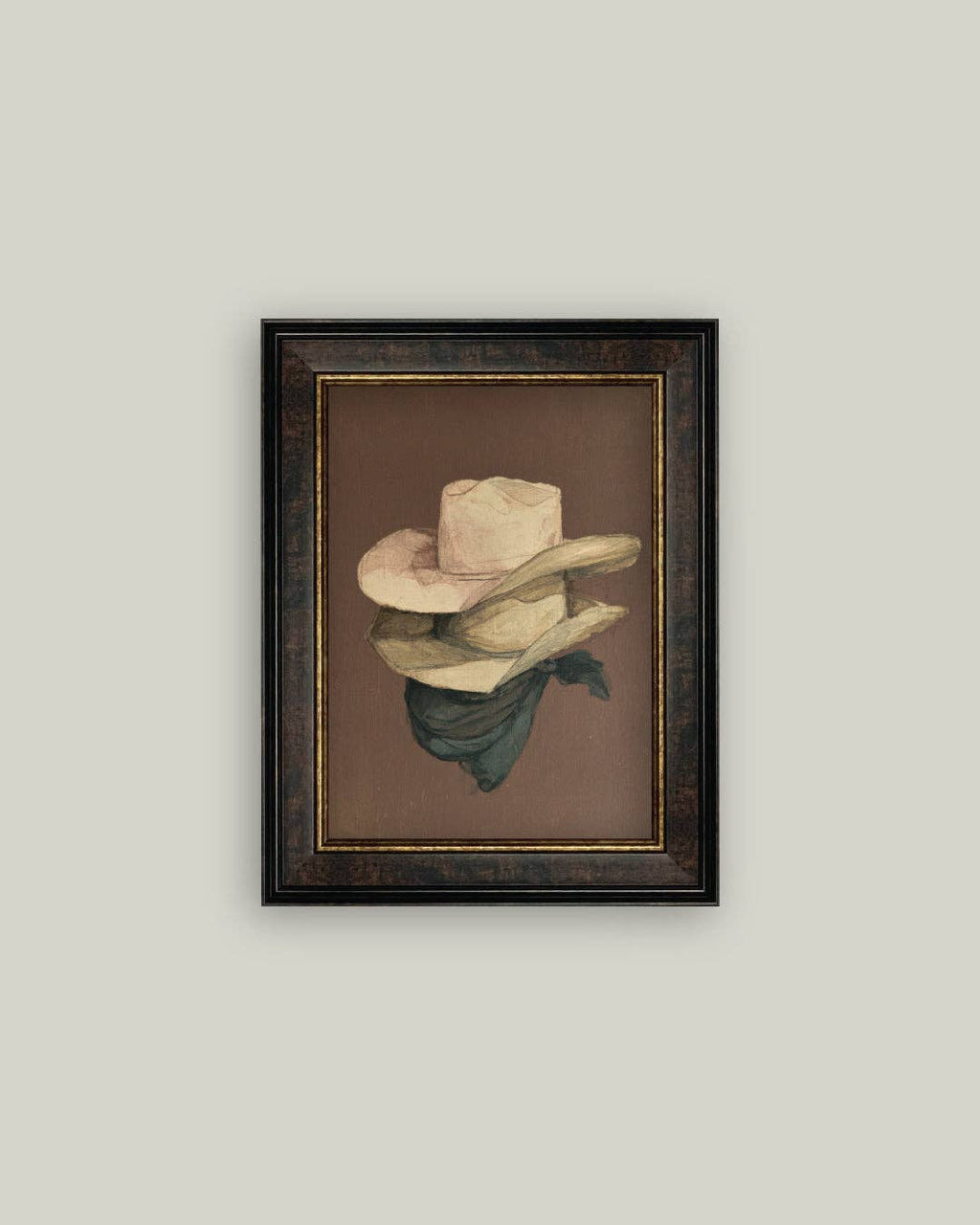 Stacked Hats Framed Art