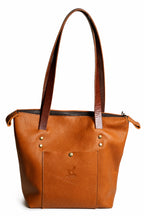 Overland Orange Leather - Antique Brass Hardware (C)