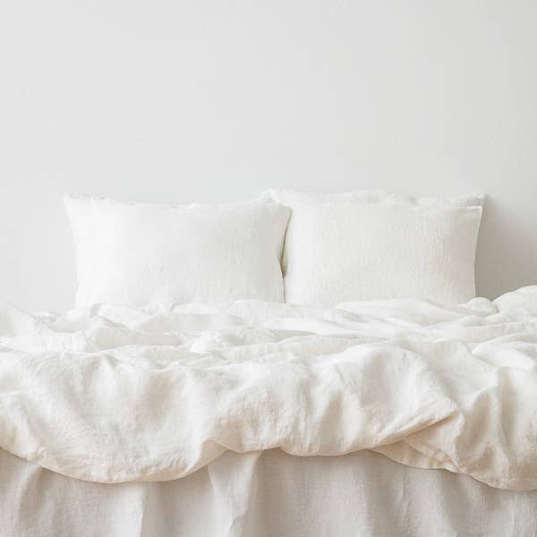 Linen Duvet - Off White