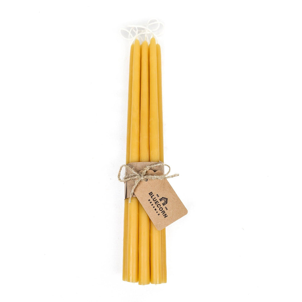 Thin Beeswax Taper Candles: Hand-Dipped in Colorado
