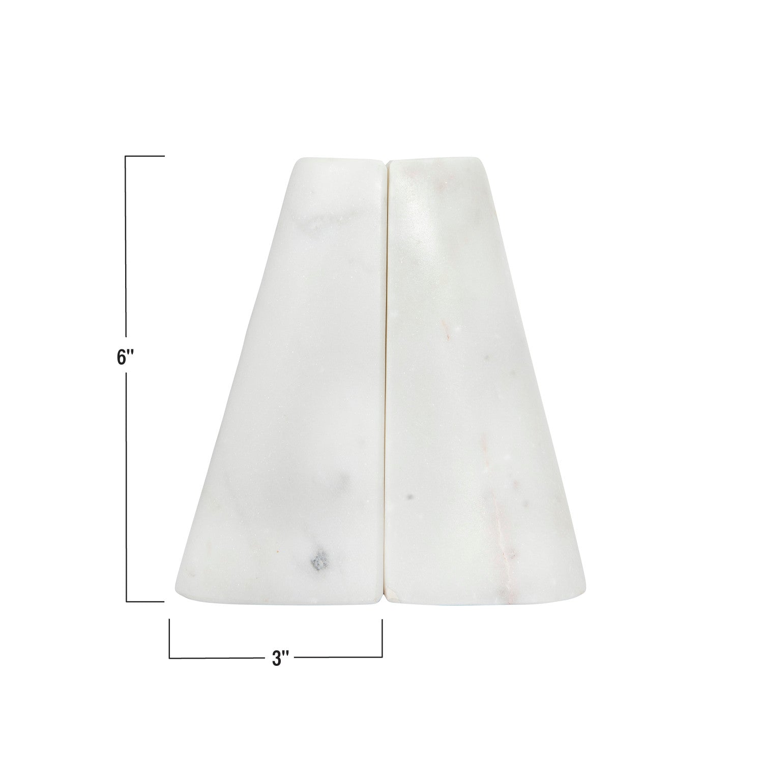 Angular Marble Bookends