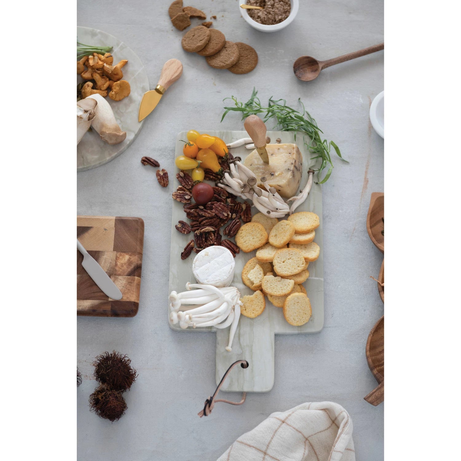 Marble Board with Leather Tie
